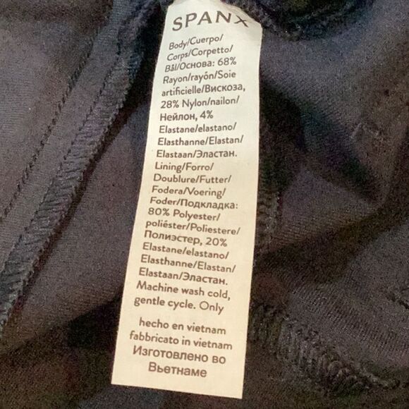 NWT Spanx The Perfect Pant Ankle 4-Pocket In Classic Navy 20202T Small Tall - Picture 10 of 12